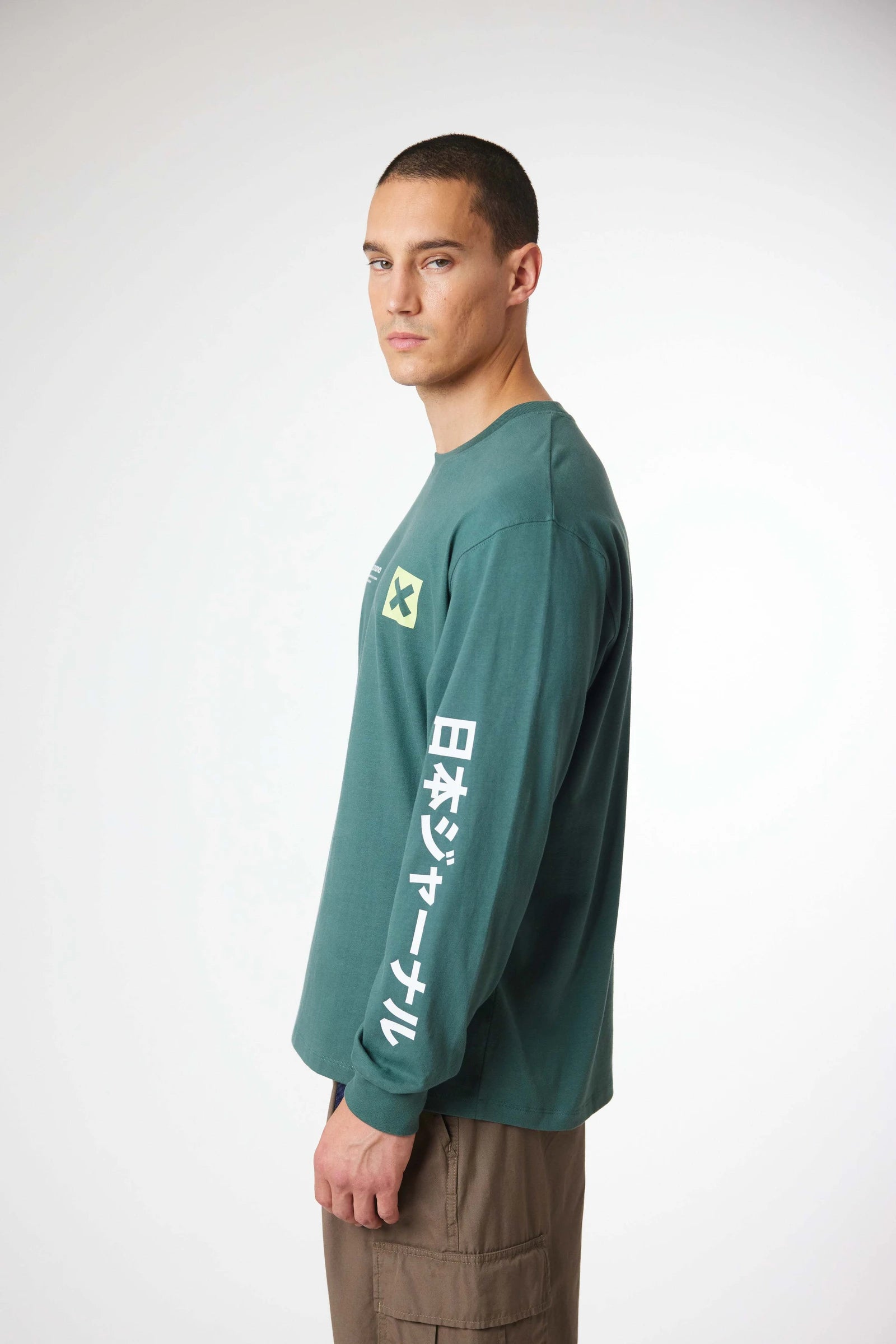 TREKKING GREEN JOURNAL LS TEE