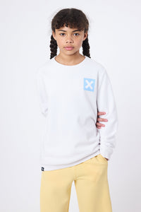 SUDADERA KIDS NATURE BLANCA