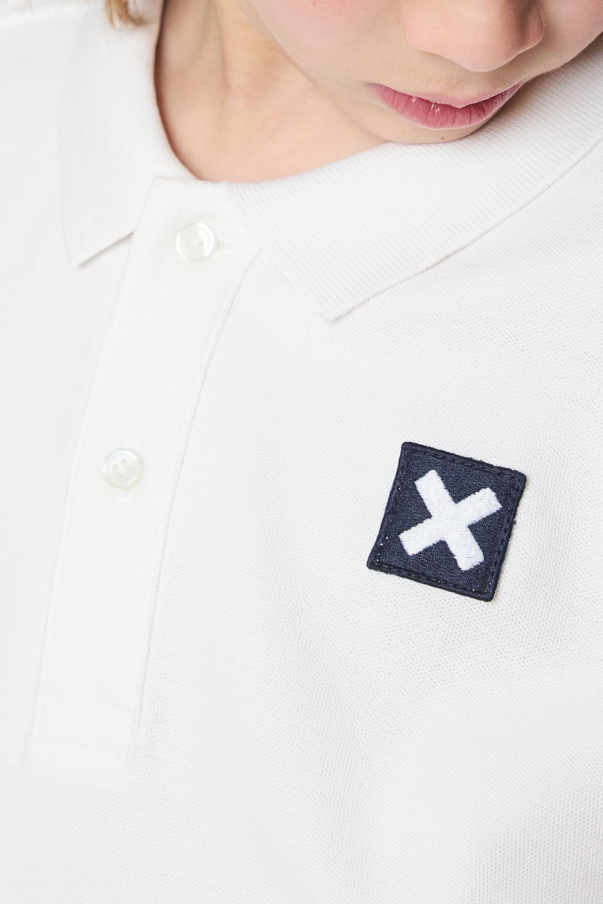 WHITE NATURE KIDS POLO