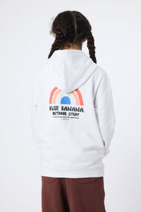 SUDADERA CON CAPUCHA KIDS RAINBOW BLANCA