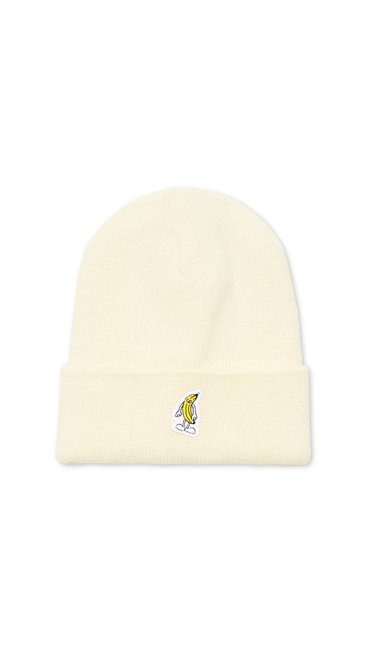 WHITE BANANA BEANIE