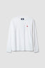 CAMISETA MANGA LARGA HEART BLANCA