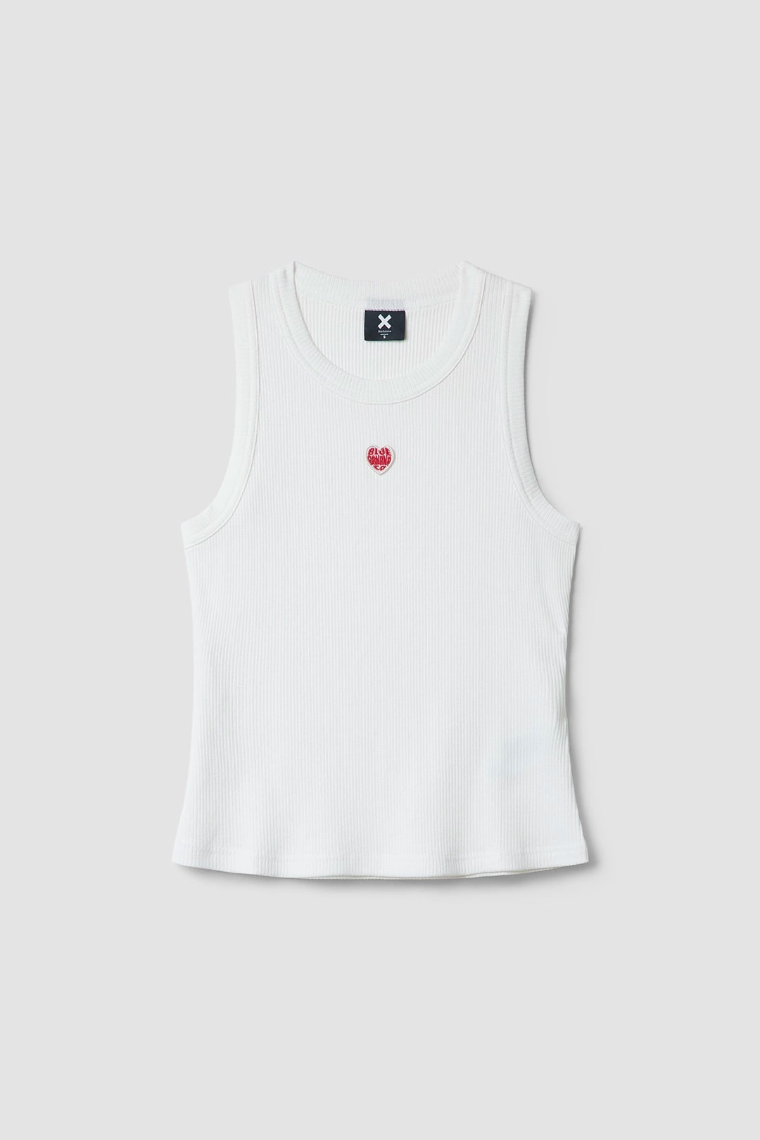 TOP TANK MUJER HEART BLANCO