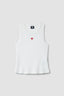 TOP TANK MUJER HEART BLANCO