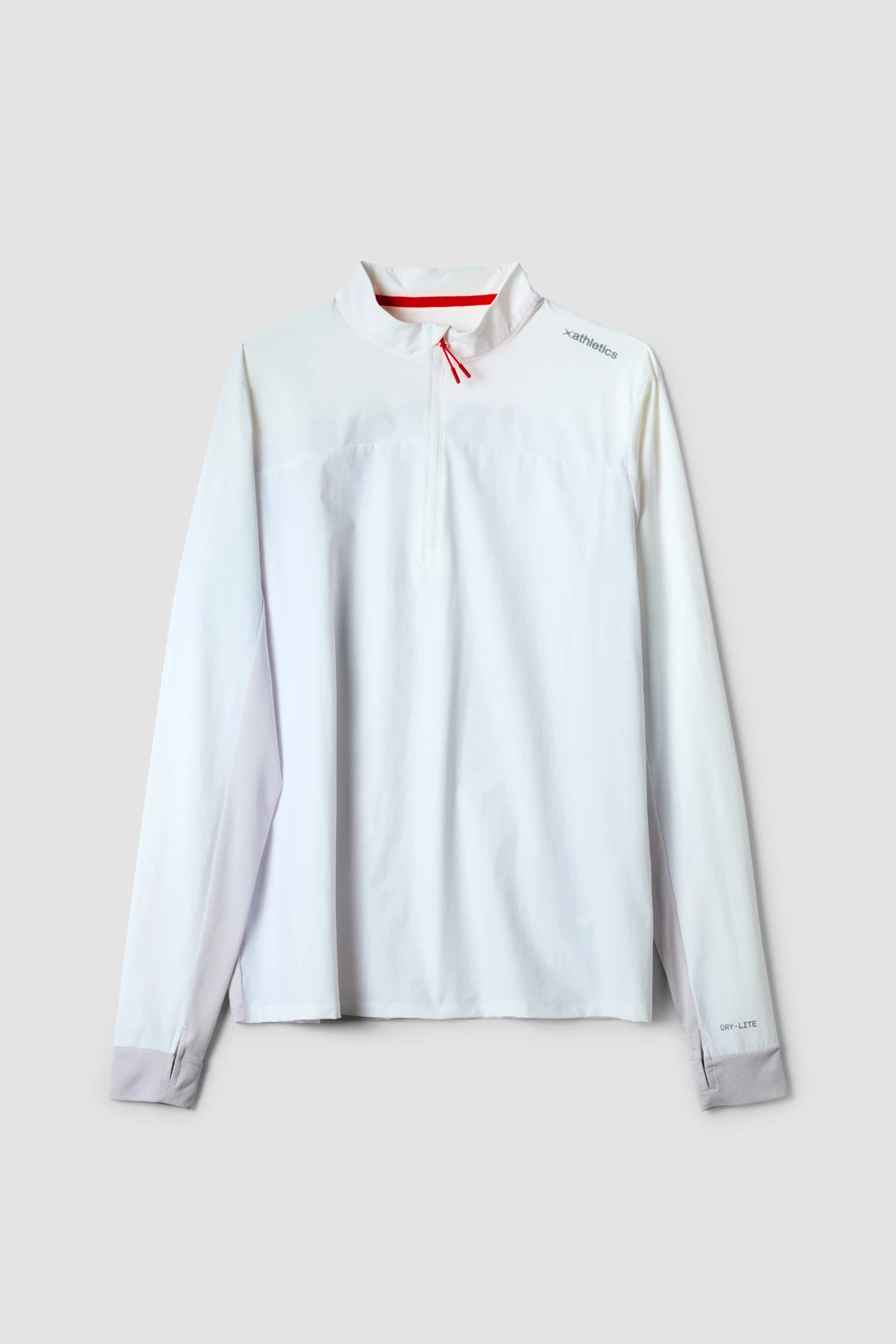 WHITE IN HALF ZIP CREW