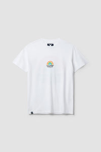 WHITE RAINBOW TEE