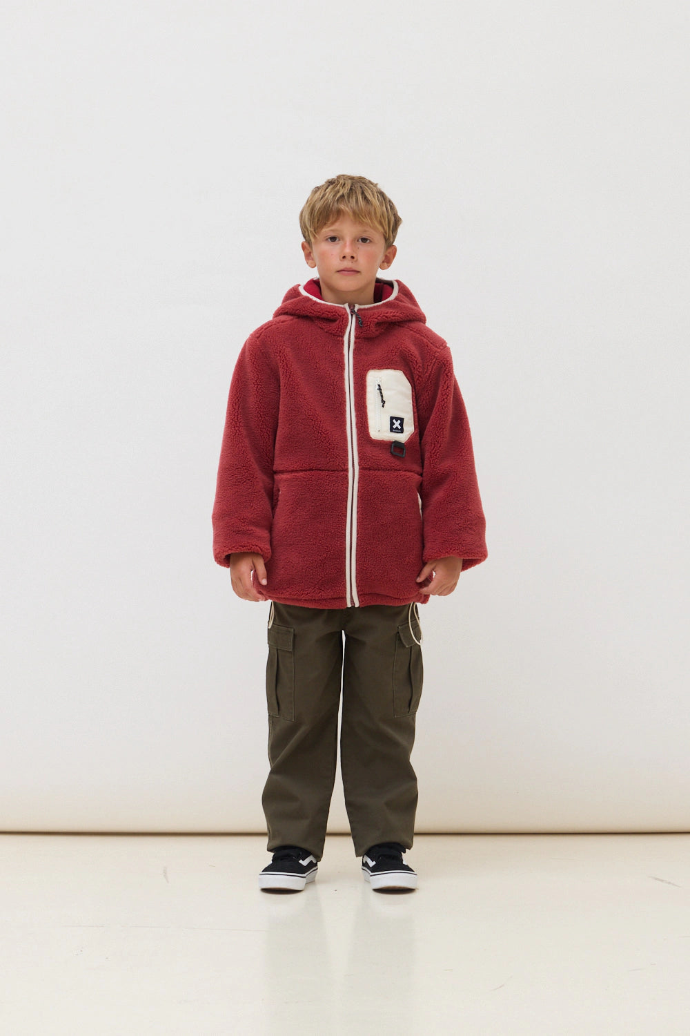WINE BARRY KIDS POLAR HOODIE