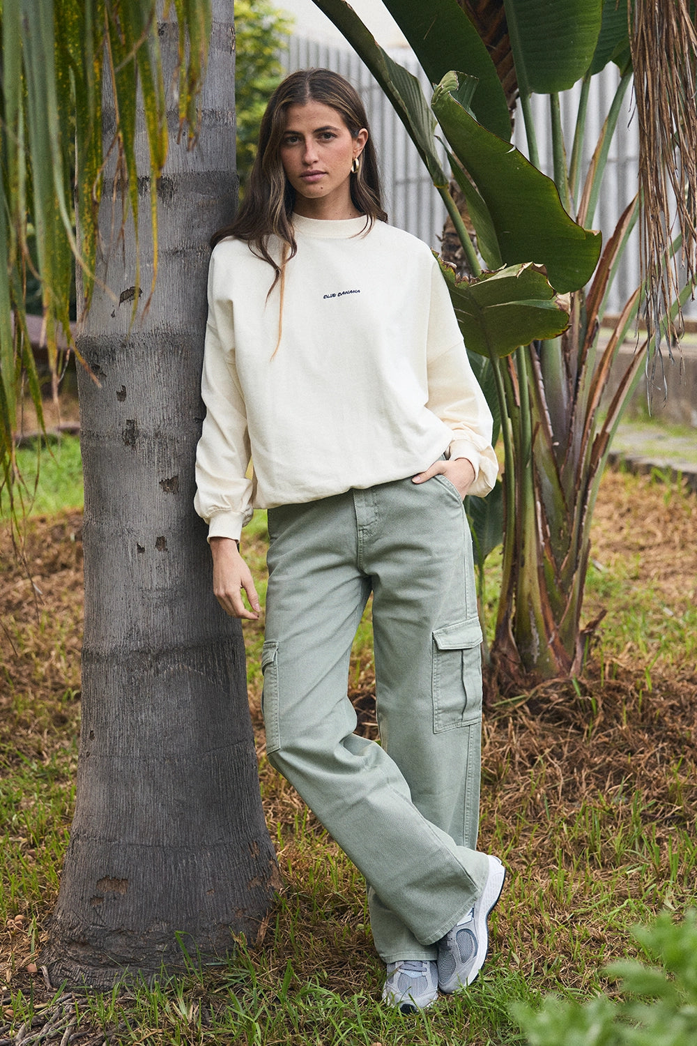 OFF-WHITE FLOR WOMAN CREW