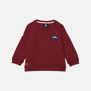 BURGUNDY CLASSIC KIDS CREW