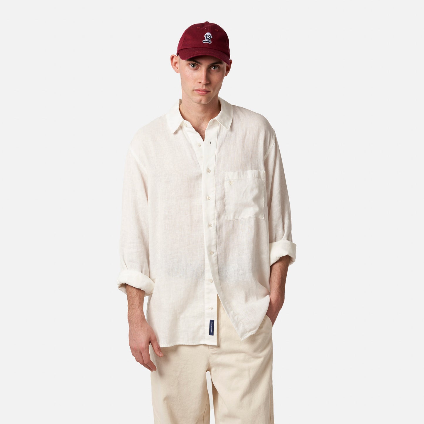 OFF-WHITE LINEN SHIRT